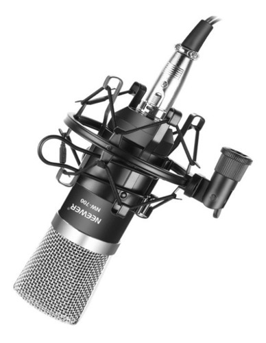 Micrófono Neewer Nw-700 Condensador Negro + Soporte Metalico
