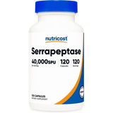 Enzimas Digestivas Serrapeptase 40,000 Spu 120 Capsulas