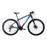 Bicicleta Aro 29 Rino Freio Hidraulico + Altus 24v Cor Preto/azul Tamanho Do Quadro 19