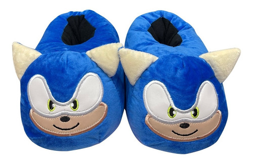 Babuchas Pantuflas Sonic Niños Y Adultos 