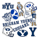 Calcomanía De Universidad Brigham Young, Cougars Byu, ...