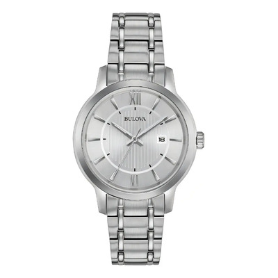 Reloj Bulova Stainless Steel Bracelet Original Time Square Color de la correa Plateado Color del bisel Plateado Color del fondo Plateado | Meses sin interés
