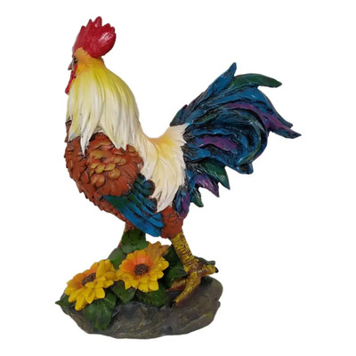Gallo Resina Adorno Escultura De Animales Realistas Segundo