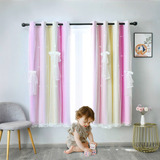 Cortinas Blackout Para Niños Dormitorio 132*160 Cm 1 Panel