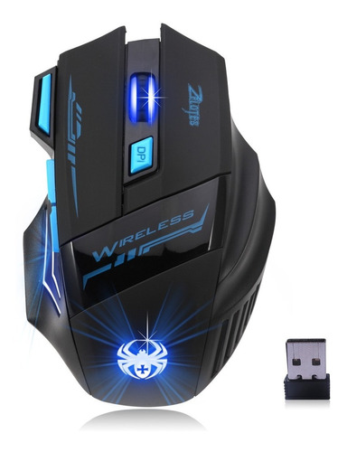 Mouse Gamer Inalambrico Zelotes F14 3200 Dpi 7 Botones