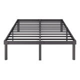 Base De Cama King De Metal 14 Pulgadas - Resistente, Sin Caj