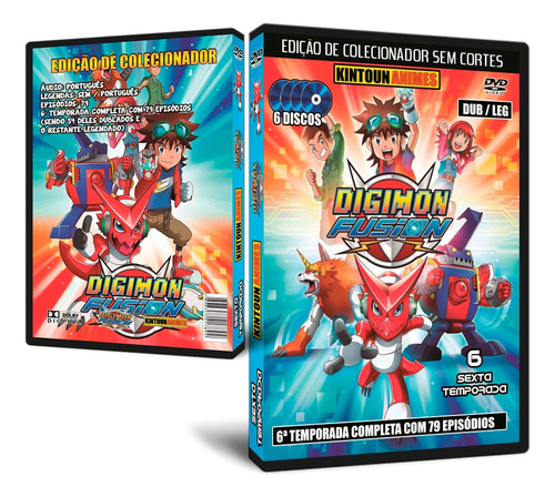 Digimon 6ª Temporada (fusion) Completa E Dublada* Em Dvd