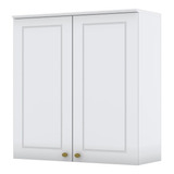 Armário Aéreo 80cm 2 Portas 100% Mdf Americana Branco Hp - H