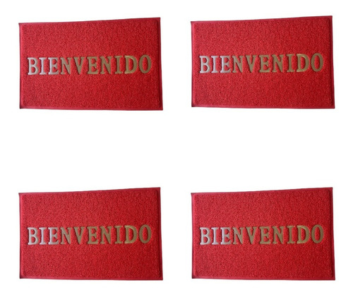 Set X 4 Tapetes Bienvenido 40*60cm