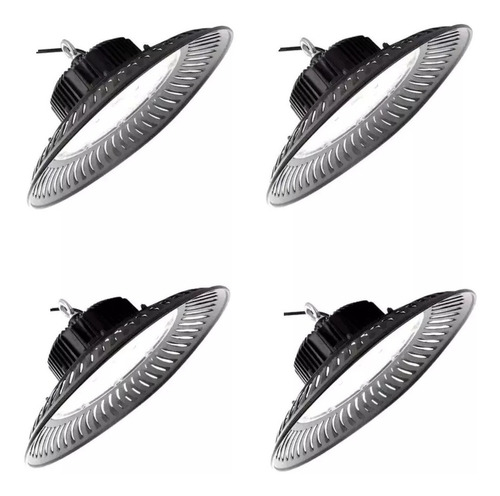 Pack 4 Focos Campana Lampara Ufo Led 200w Techo Iluminación 