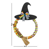 Guirlanda Chapéu De Bruxa Sisal Decoração De Halloween