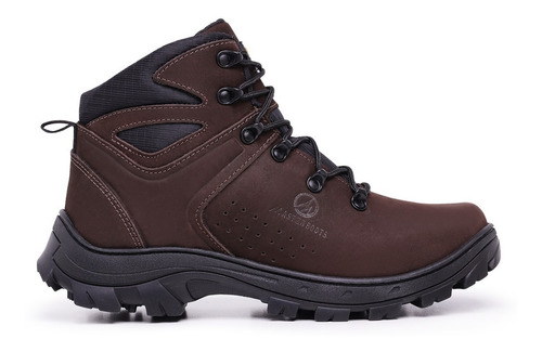 Bota Coturno Arizon Max Master Boots Em Couro Com C.a