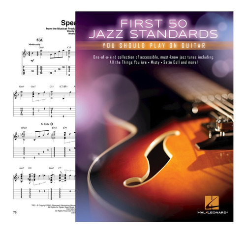 Partitura Guitarra First 50 Songs Jazz Standards Digital