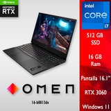 Notebook Hp Omen 16-b0013dx I7-11800h 512gb Ssd 16gb Ram Rtx