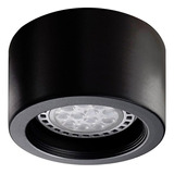 Plafon Spot Negro Ar111 Apto Led Monovolumen Luz Desing