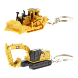 Set Llaveros Micro Excavadora 320 + Micro Tractor D8t Cat ®