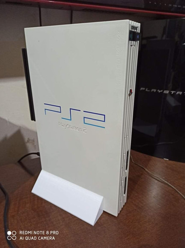 Base 3d Preta Branca Playstation 2 Ps2 Fat Vertical Original