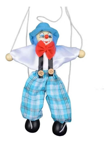 Marioneta Títere, Diseño De Payaso De Juguete Color Azul