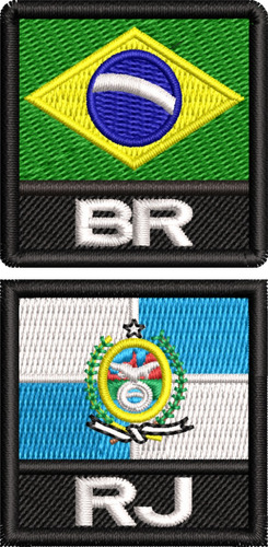 Bordado Patch Mini Bandeira Brasil E Seu Estado Moto Ban466