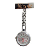 Reloj De Enfermera Personalizado Con Nombre (nicole)