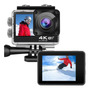 Cámara De Vídeo Deportiva Lagom Sumergible Full Hd 4k 60fps Color Negro Cámara De Vídeo Deportiva Lagom Sumergible Full Hd 4k 60fps Color Negro