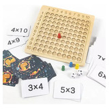 Juego De Mesa De Multiplicación Montessori De Madera, Jo