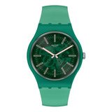 Reloj Swatch Sunbrush Grass So29g100 Color De La Correa Verde Color Del Bisel Verde Color Del Fondo Verde