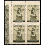 Argentina 1955. Cuadro 1.50p Rev. Libertadora, C/variedad