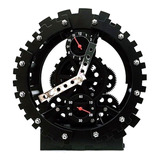 Reloj Despertador Decorativo De Engranes Con Campanas Alarma
