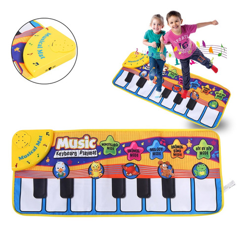 Piano Tapete Musical Juguete Sonido Didactico Animales Niños