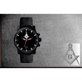 Relógio De Pulso Personalizado Maçonaria Maçon - Cod.mçrp012