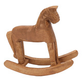 Cavalo De Balanço De Madeira Antigo Cavalo De Tróia Esculpid