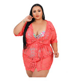 Vestido Camisão Chamise Social Feminino Plussize-saida Praia