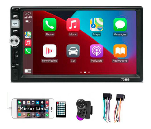 Estéreo Para Auto 7 Pulgadas 7038b Mp5 Carplay Android Auto