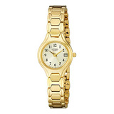 Reloj Mujer Citizen Eu2252-56p Cuarzo Pulso Dorado En Acero 