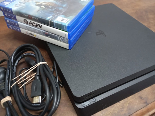 Ps4 Slim 500gb 4 Juegos Sin Joystick