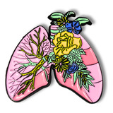 Broche Pin De Pulmones, Regalo Para Doctora Broncopulmonar 