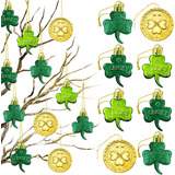 48 Adornos Del Día De San Patricio Para Árbol, 4 Estilos De 