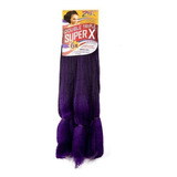 Jumbo Super X 400g Cabelo Sintético Jumbão Tranças Boxbraids Cor Tib/purple