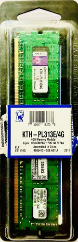 Memoria 4gb Ddr3 1333 Mhz Ecc Kingston Kth-pl313e/4g 