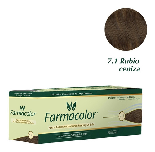 Farmacolor Indiv Rubio Ceniz N° 7.1 X 1 Estuche. De Fábrica.