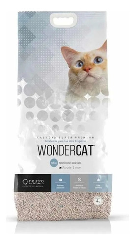Wondercat Aglomerante En Esferas Gatos 4kg Super Premium