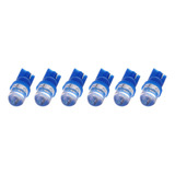 Paquete De 6 Bombillas Led Azules T10 Diodo 194 168 192 921 