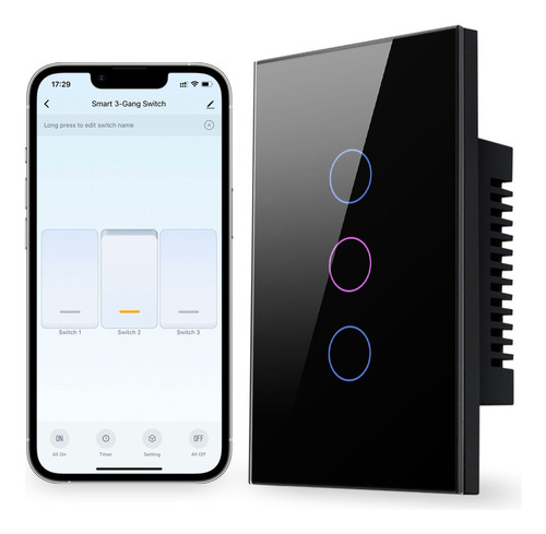 . Tuya Wifi Touch Alexa Interruptor De Luz Inteligente 3