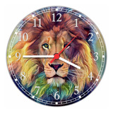 Relógio De Parede Animais Leão Salas Cozinhas  40 Cm R05