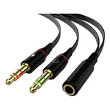 Cable Adaptador 2 Plug 3,5 Macho A Jack Hembra Audio Pc Ps4