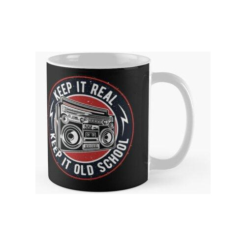 Taza Oldschool Boombox Música Retro Antiguo Calidad Premium