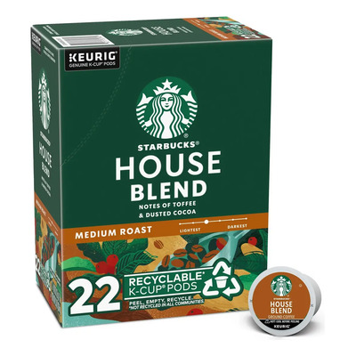 Starbucks House Blend, Tostado Medio, Keurig 22 Pods | Meses sin interés