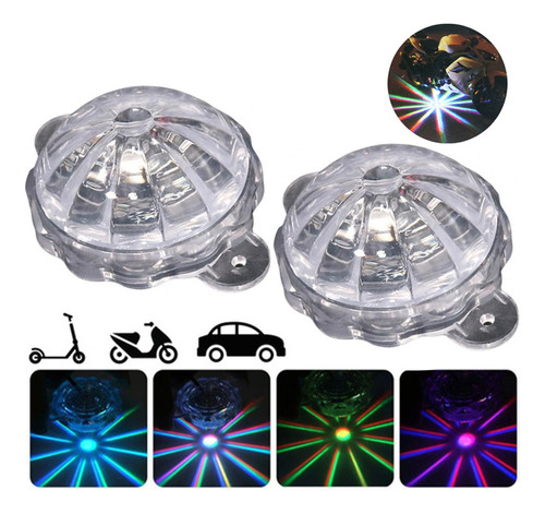 2pz Luces Led Lampara Chasis Decorativas Colores Moto Y Auto