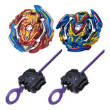 2 Beyblade Burst Gt Unión Achilles Slash Valkirie Lanzador 